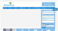 Desktop Screenshot of medworldindia.com